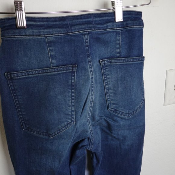 Free People NWT Just Float On Flare Jeans High Rise Blue Denim 26 New - Picture 3 of 5
